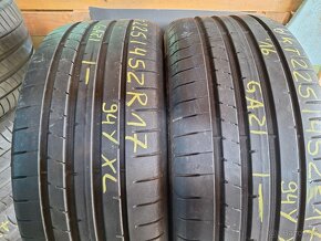 Prodám letní pneu 225/45/17 Pirelli a Dunlop - 8