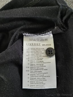 LIVERGY - ČERNÉ PÁNSKÉ TRIČKO S LÍMEČKEM XL - 8