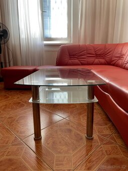 Rozkládací sedačka + taburet - 8