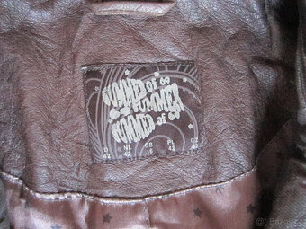 Bunda pravá kůže / látka, vel. L/40, s podšívkou - 8