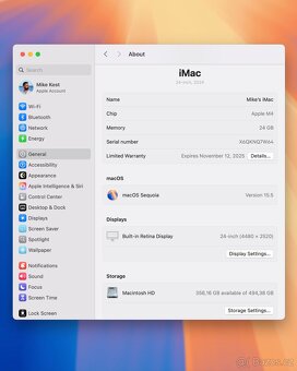 Apple iMac 2024 | M4, 24 GB RAM, 512 GB SSD stříbrný - 8