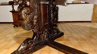 Barokní starožitný stůl 180x90x80 - 8