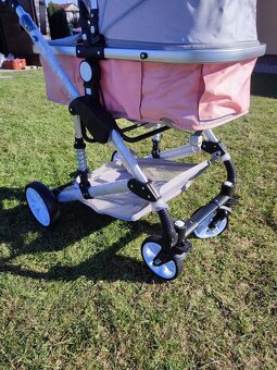 Nový kombinovaný kočárek 3v1 (růžový) - 8