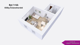 Pronájem 1+kk, 36,8 m², zahrádka 50 m², parkovací stání, Olo - 8
