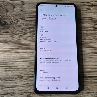 Xiaomi Redmi Note 14 -6.67" P-OLED 6+2GB RAM/128GB ROM - 8