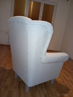 KLIPOS křeslo SS02 – bílá káva - 8