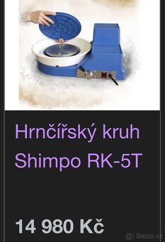 Hrnčířský kruh SHIMPO RK-5T - 8