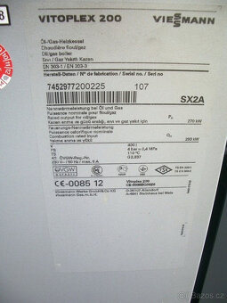Olejové topení Viessmann Vitoplex 200, rok výroby 2012, kW 2 - 8