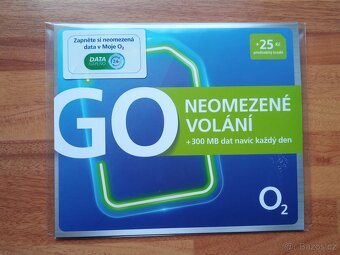 PRODÁM NOVOU NEROZBALENOU SIM KARTU GO O2 PREMIOVÉ ČÍSLO - 8