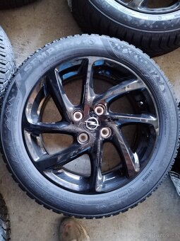 opel corsa cerne disky 4x108 R16 + 195/55/16 zima - 8