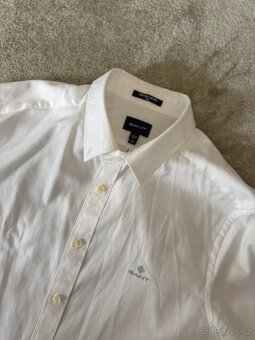 Luxusní, bílá košile GANT - 8