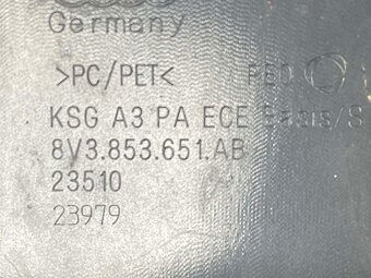 AUDI A3 8V FACELIFT 16-20 maska - 8V3853651AB - 8
