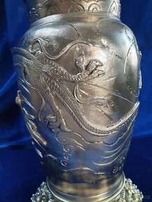 Mosazná, petrolejová, lampa - 8