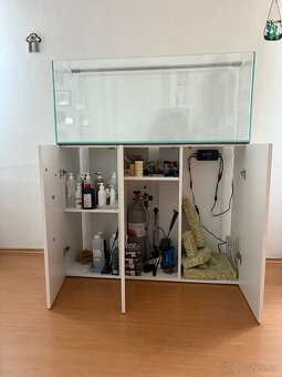 Akvarium Opti white 240 l + skříňka,kryt a světlo - 8