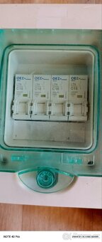 Elektro prodlužovací kabel 30m 380v,rozvaděč, jističe - 8