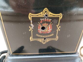 Velmi starý dánský telefon Jydsk, doprava zdarma. - 8