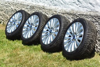 Alu kola 5x108 R17 - originál FORD (zánovní zimní pneu 9 mm) - 8