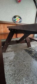 Zahradní nábytek - stůl s lavicemi (Masiv) - 8