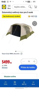 Zatemněný rodinný stan pro 5 osob - 8