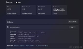 Acer Nitro 5, RTX 3070, Ryzen 7 5800h, 32GB RAM - 8