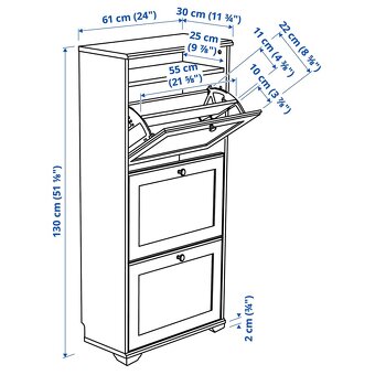 Bílý botník IKEA - 8