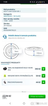 Dojezdové kolo MERCEDES M-CLASS W163 R18 5x112x66,6 - 8