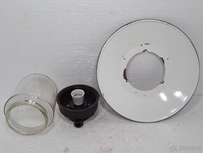 Smaltované nástěnné / stropní retro světlo - Industrial - 8