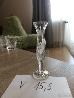 broušené sklo 50 let staré Bohemia glass - 8