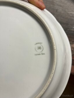 Servírovací sada se zeleným lemem - 8