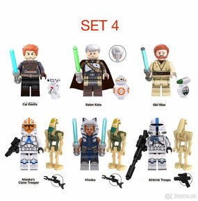 Rôzne figúrky Star Wars 2 (8ks) typ lego - nové - 8