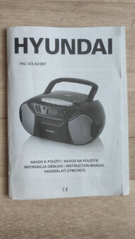 Hundai přenosný radiomadnetofon TRC 333 AU3 BT Bs CD/MP3/USB - 8