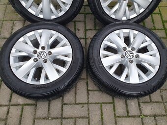 Alu kola 5x112 r16 6,5j et50 letní pneu 205/55/16 - 8