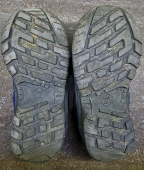 Sněhule s vlnou, zateplené gumáky, trekové dětské boty 25-26 - 8