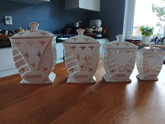 STAROŽITNÉ ART DECO PORCELÁNOVÉ KOŘENKY FRANCIE - 8