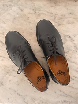 Dr. Martens 1461 PLAIN WELT SMOOTH LEATHER SHOES - BLUE NAVY - 8