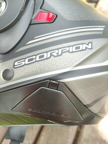 SCORPION přilba ADX-2 Carrera matt black/silver - 8