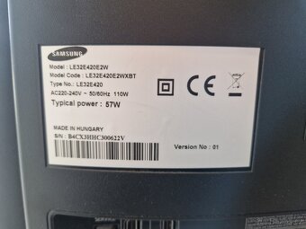 Televize Samsung 32" + set-top box DVB-T2 + kabely - 8