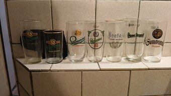 Pivni sklenice, tretinky,pullitry. - 8