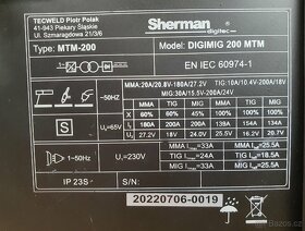 Pulzní svářečka 3 v jednom Sherman DIGIMIG 200 MTM - 8