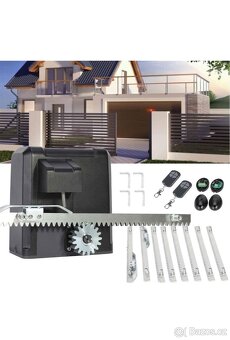 elektrický otvírač posuvných bran 280w do 600kg - 8