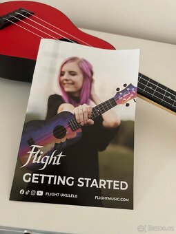 Akustické ukulele - Flight TUS-35 red, červené - 8