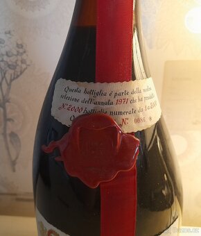 Sběratelský alkohol víno 3,78 liter BARBERA d´ALBA - 8