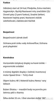 Prodám pračku CANDY RO41274DWMCT/1-S, Telč - 8