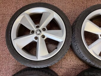 Originální Alu kola Škoda r18 letní pneu - 8