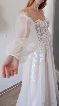 Svatební šaty vel. 36/38 - 8