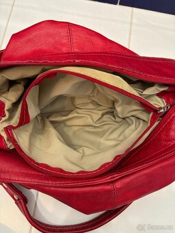 Vera Pelle červená kabelka | Made in Italy - 8