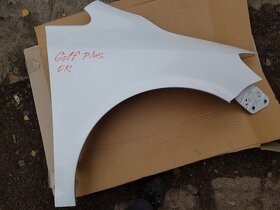 vw golf plus st. i fac 2x kapota LC9Z a X,blatník pravý bílý - 8