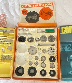 🧰 Kovová stavebnice Construction 100–120 – retro sada - 8