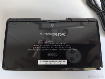 PRODÁNO Nintendo 3DS Cosmos Black+homebrew hack a 64GB karta - 8