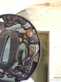 Japonská Starožitná Tsuba - Záštita Japonského Meče - 8